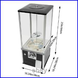 Candy Vending Machine with Secure Coin Bank and Large Capacity, Black