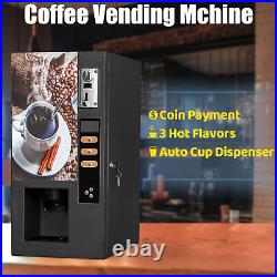 Classic 3 Lane Tea & Coffee Vending Machine Fully Automatic Self Coin Operated