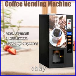 Classic 3 Lane Tea & Coffee Vending Machine Fully Automatic Self Coin Operated