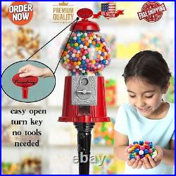 Classic Candy Dispenser With Stand Easy Twist-Off Refill Free or Coin Operated