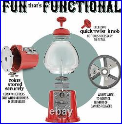 Classic Candy Dispenser With Stand Easy Twist-Off Refill Free or Coin Operated