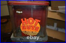 Coast Vending coin op Hot Nuts dispenser gumball machine 50's 60's Victor style