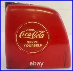 Coca Cola 1940's Serve Yourself Coke Vendo Vending Machine Coin Slot Rare