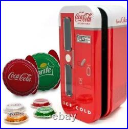 Coca-Cola VENDING MACHINE (4) $1 Silver Bottle Cap Coins FIJI 6g. 999 Silver
