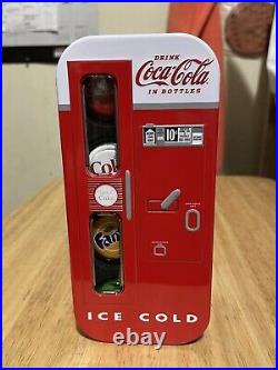 Coca cola vending machine With 4 silver 6 gram coins coke, sprite, fanta, diet c