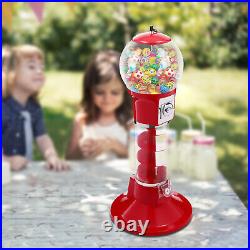 Coin Gumball Machine Capsule Toys Candy Dispenser 110cm Vending Machine with Stand