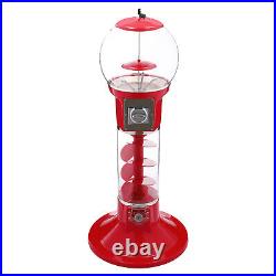 Coin Gumball Machine Capsule Toys Candy Dispenser 110cm Vending Machine with Stand Coin Gumball Machine Capsule Toys Candy Dispenser 110cm Vending Machine with Stand