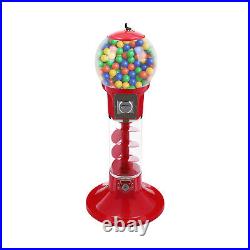 Coin Gumball Machine Capsule Toys Candy Dispenser 110cm Vending Machine with Stand