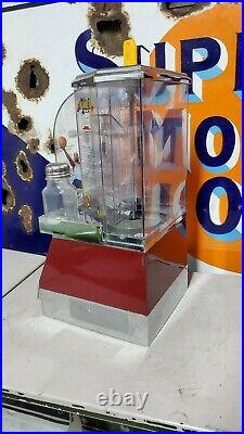 Coin Op Table Top Skill Game Basketball Gumball Candy Machine Play & Score