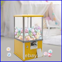 Coin Operated Capsule Toy Vending Machine Yellow Metal ABS 200 Capacity