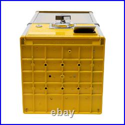 Coin Operated Capsule Toy Vending Machine Yellow Metal ABS 200 Capacity