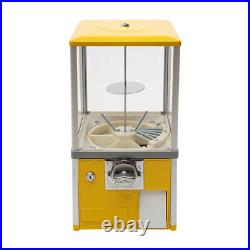 Coin Operated Capsule Toy Vending Machine Yellow Metal ABS 200 Capacity