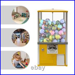 Coin Operated Capsule Toy Vending Machine Yellow Metal ABS 200 Capacity