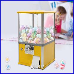 Coin Operated Capsule Toy Vending Machine Yellow Metal ABS 200 Capacity