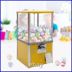 Coin Operated Capsule Toy Vending Machine Yellow Metal ABS 200 Capacity