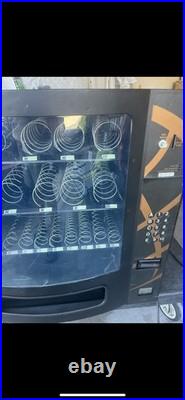 Coin Operated Snack Vending Machine Black 40 Selections Chips Candy Cookies Gum