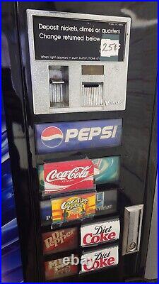 Coin Operated pepsi vending Soda machine Works But Cooler Needs Repair