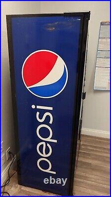 Coin Operated pepsi vending Soda machine Works But Cooler Needs Repair