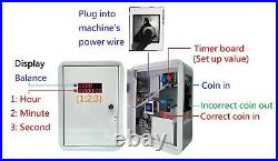 Coin Washing Machine Timer Box Time Control Board Power Supply Box with Counter