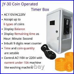 Coin Washing Machine Timer Box Time Control Board Power Supply Box with Counter