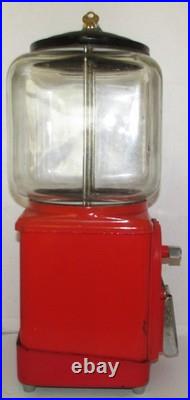 Coin-op Victor Topper 1¢ Gumball Machine w Key & Original Globe Coin-op Victor Topper 1¢ Gumball Machine w Key & Original Globe