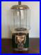 Coin-operated-gum-ball-machine-green-gold-quarter-Silent-Sales-Force-used-01-bgj