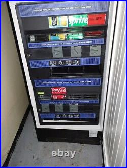 Cold drink vending machine Used. Black Sleek Coin Only Soda Can Unit. Pick Up