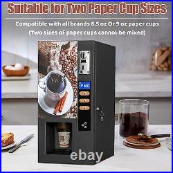 Commercial 3 Flavor Instant Coin Automatic Tea Coffee Vending Machine with Base