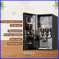 Commercial 3 Flavor Instant Coin Automatic Tea Coffee Vending Machine with Base