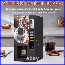 Commercial 3 Flavor Instant Fully Automatic Self Coin Coffee Vending Machine USA