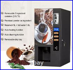 Commercial 3 Flavor Instant Fully Automatic Self Coin Coffee Vending Machine USA Commercial 3 Flavor Instant Fully Automatic Self Coin Coffee Vending Machine USA