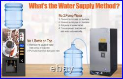 Commercial 3 Flavor Instant Fully Automatic Self Coin Coffee Vending Machine USA