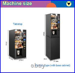 Commercial Automatic Coin 3 Flavor Instant Tea Coffee Vending Machine with Base