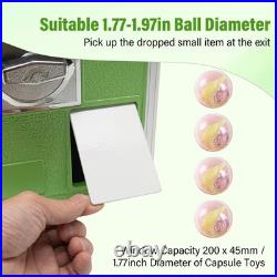 Commercial Capsule Vending Machine Gumball Dispenser 25 Cent Coin Operated Green