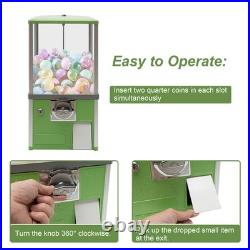 Commercial Capsule Vending Machine Gumball Dispenser 25 Cent Coin Operated Green
