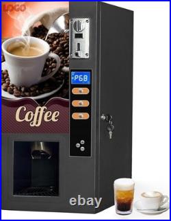 Commercial Coffee Vending Machine, Intelligent Coin Payment, Auto Cup Drop