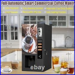 Commercial Coffee Vending Machine, Intelligent Coin Payment, Auto Cup Drop