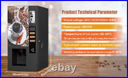 Commercial Fully Automatic Self Coin 3 Flavor Instant Coffee Vending Machine US