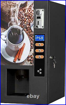 Commercial Fully automatic Coffee Machine Instant Coffee Vending Machine Coins