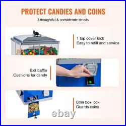 Commercial Vending Machine, Four Compartment Rotatable Gumball and Candy Dispense