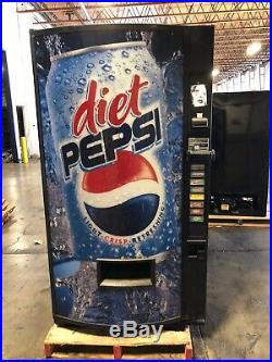 Diet Pepsi Vendo 407-8 Soda Vending Machine WithCoin & Bill Accept Made In USA