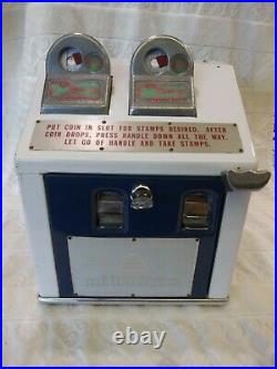 Dillon Vintage Coin Op American Postmaster Postage Stamp Vending Machine 50 Cent