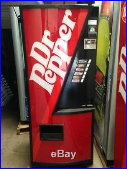Dixie Narco 240-6 Bubble Front Soda Vending Machine WithCoin & $Bill'S