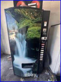Dixie-Narco 501E Can Vending Machine Waterfall Graphic Bill Coin Acceptor