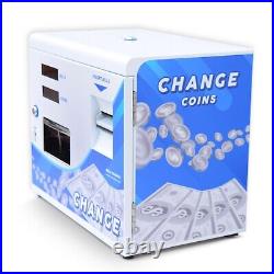 Dollar bill change machine fits 3000 quarters/tokens(750$bills) exchange dollars