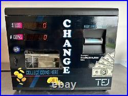 Dollar bill coin changer machine / Exchange dollar bills for quarters model TEJ