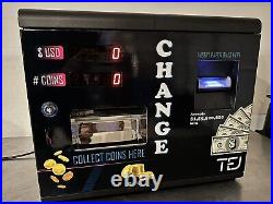 Dollar bill coin changer machine / Exchange dollar bills for quarters model TEJ
