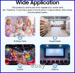 Double-Sided Capsule Toy Vending Machine, Gumball Machine for Kids, Coin Operated