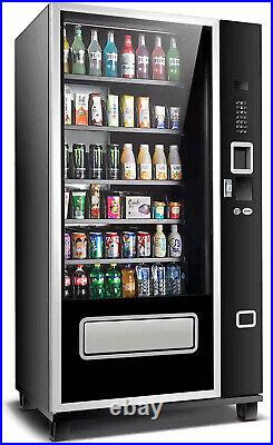 EPEX Beverage Large Combo Vending Machine with Stratified Temp Control Black