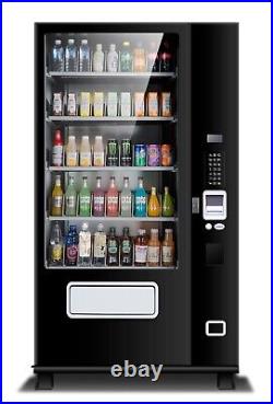 EPEX Large Beverage Vending Machine with Elevator Delivery & Temp Control Black